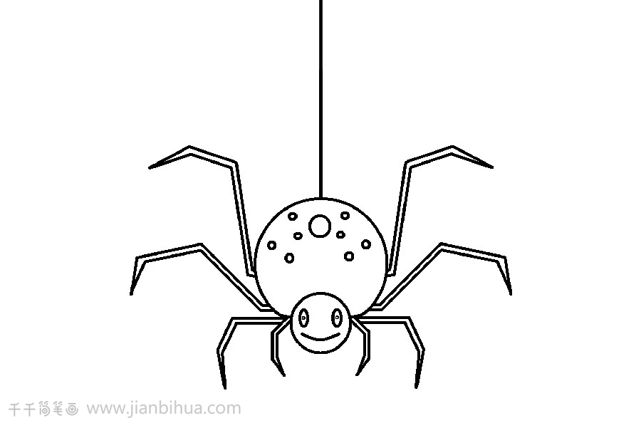 钢铁蜘蛛简笔画图片图片