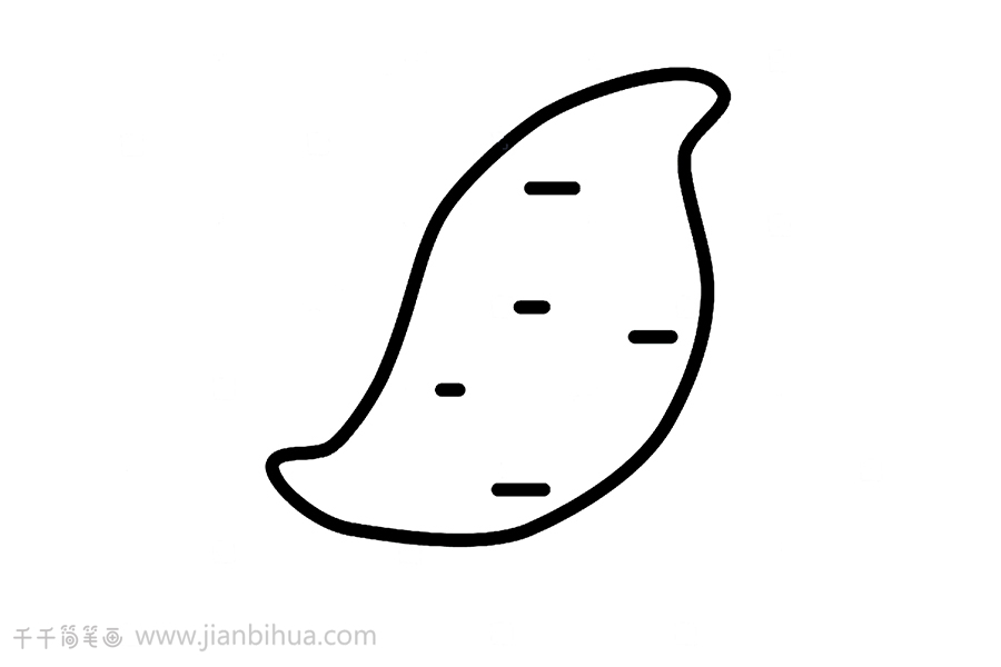 地瓜简笔画亲子画