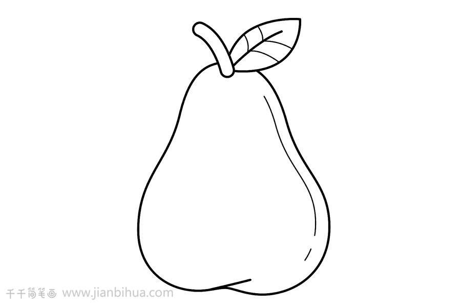 梨子怎样画更简单图片
