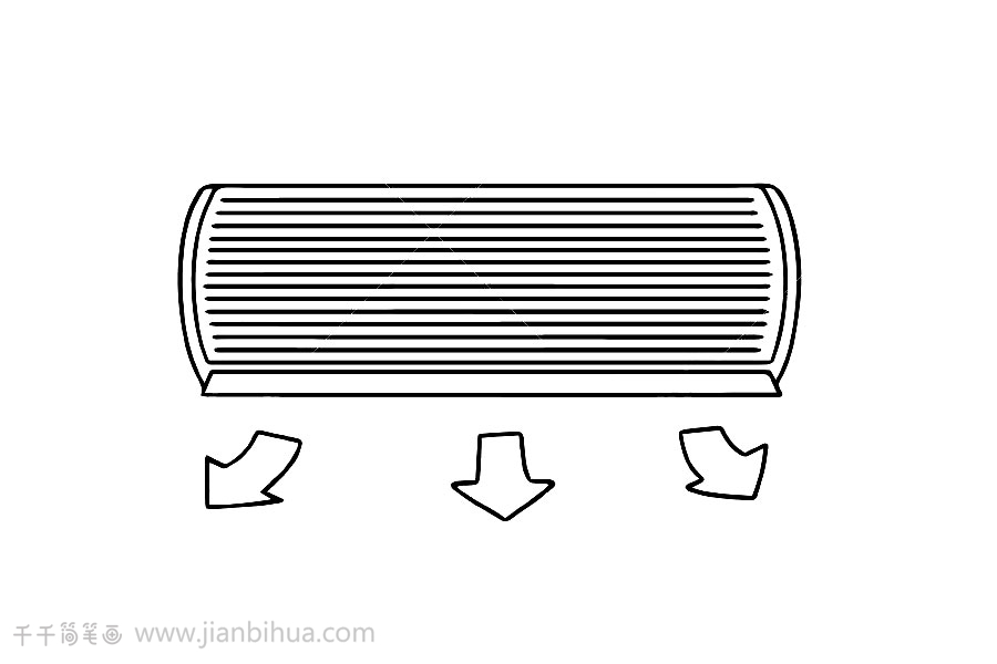 空調簡筆畫簡單易學