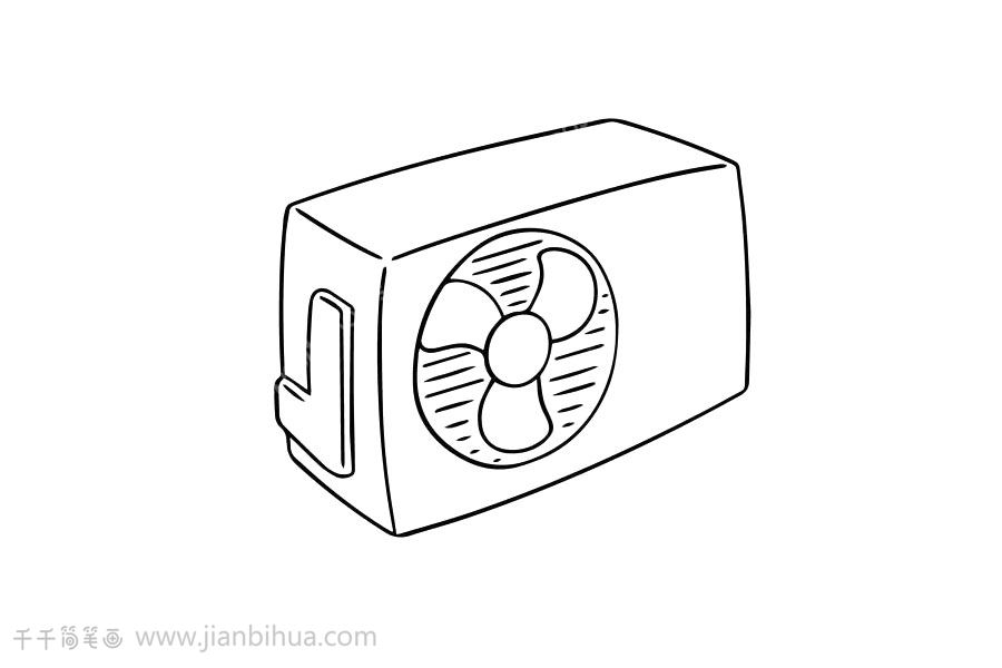 空調簡筆畫圖片
