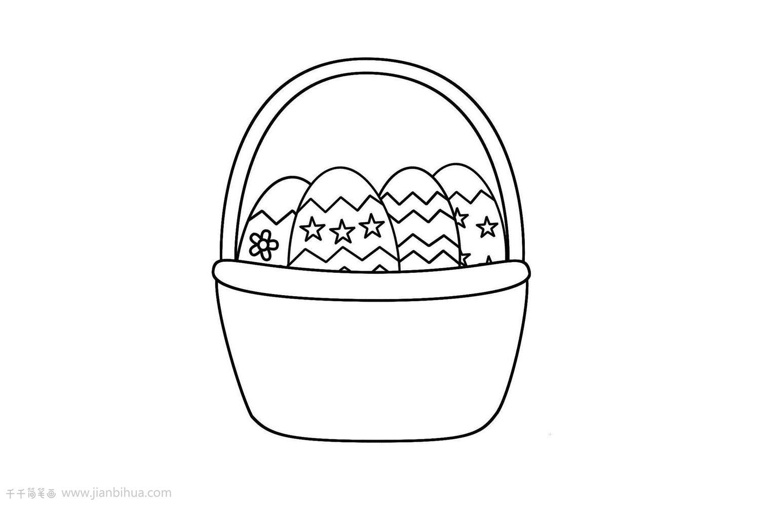 最漂亮鸡蛋手绘步骤画法图片 咿咿呀呀儿童手工网