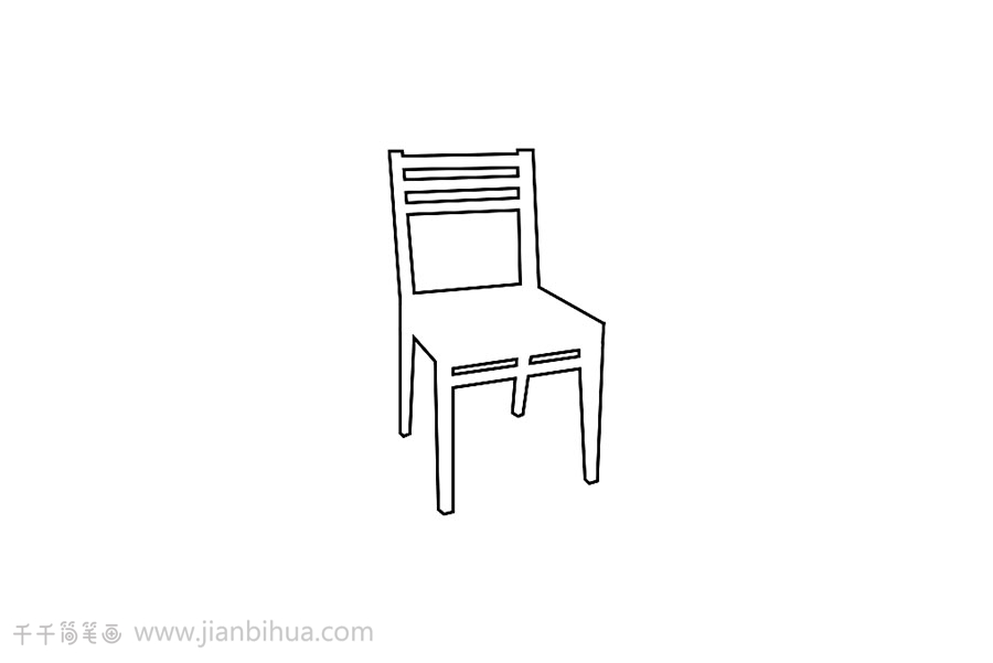 画椅子的简笔画 步骤图片