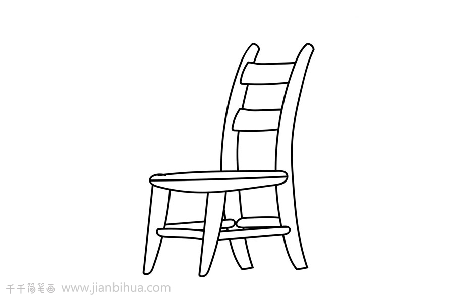 怎么画椅子简笔画