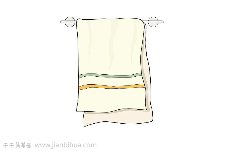 毛巾简笔画简单图片