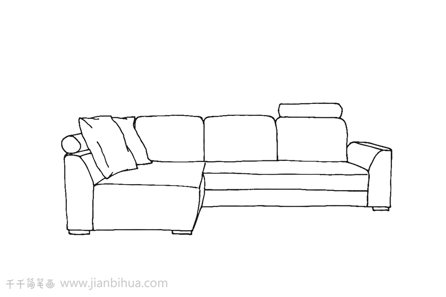 画画爱好者必备的沙发简笔画