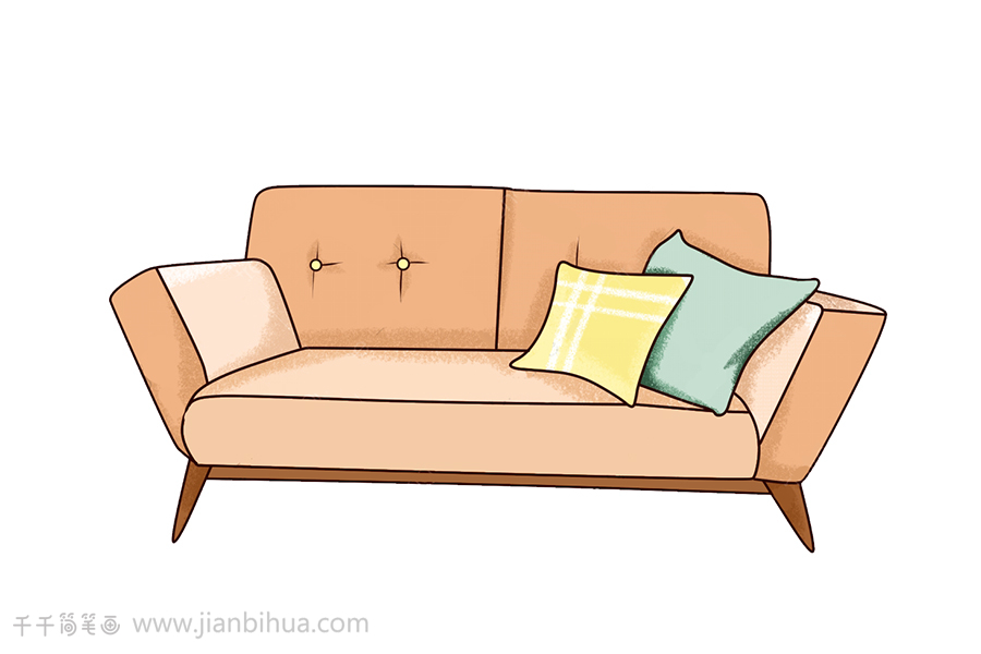 简单实用的沙发简笔画