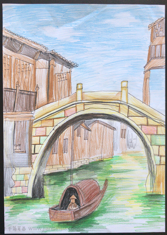 皇家峡谷大桥儿童画图片