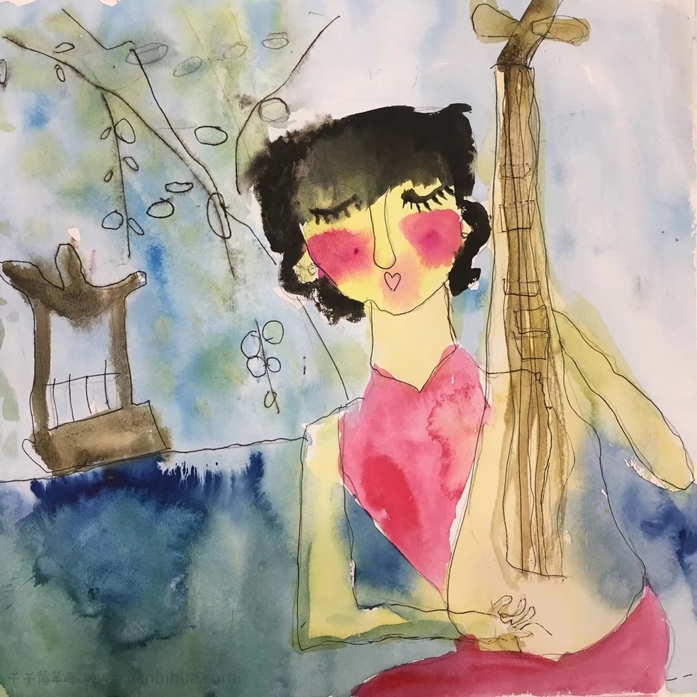 儿童画银奖作品苏州评弹儿童画画大全