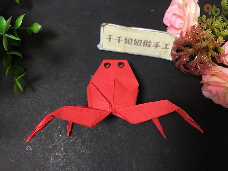 简单的螃蟹折纸教程_折纸简笔画