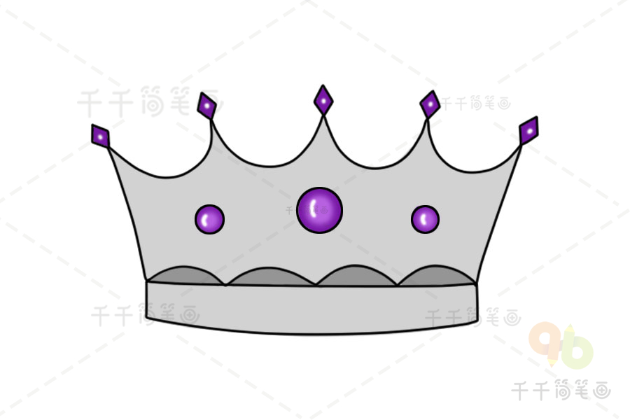 皇冠简笔画步骤图