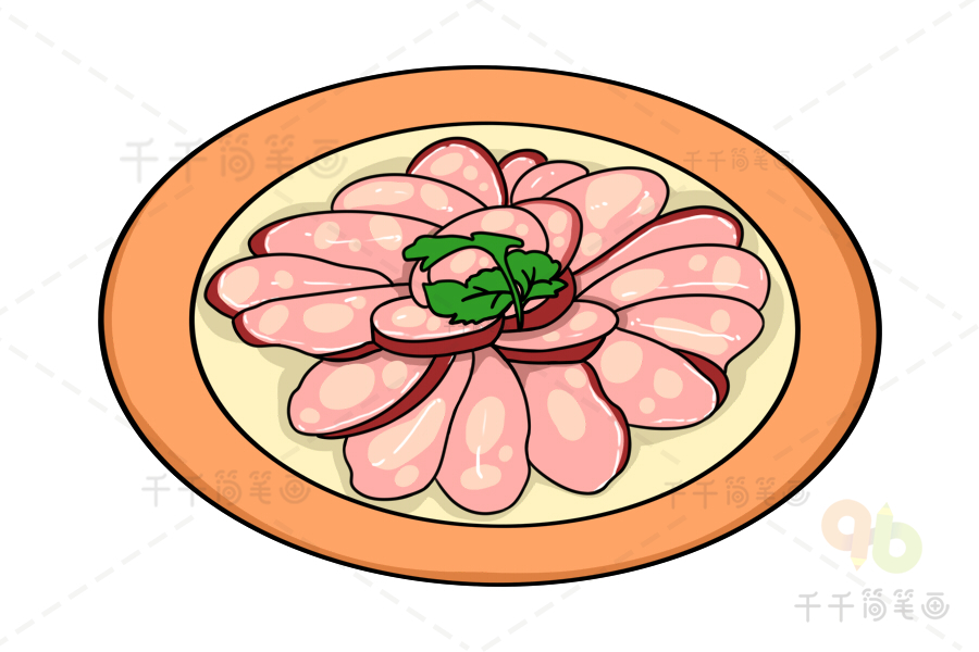 传统美食简笔画插图图片