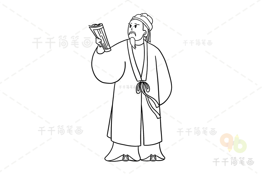 宋元时期人物简笔画图片