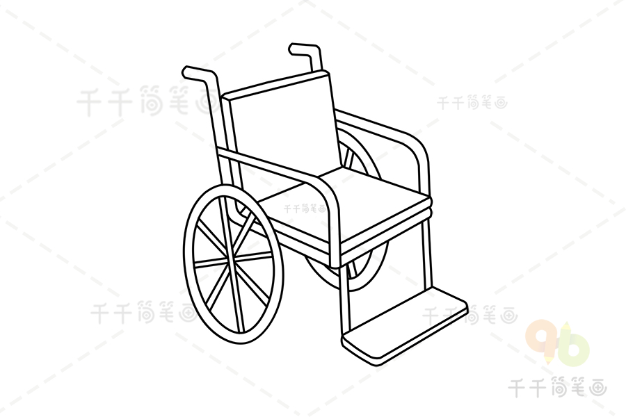 带轮子的椅子简笔画图片