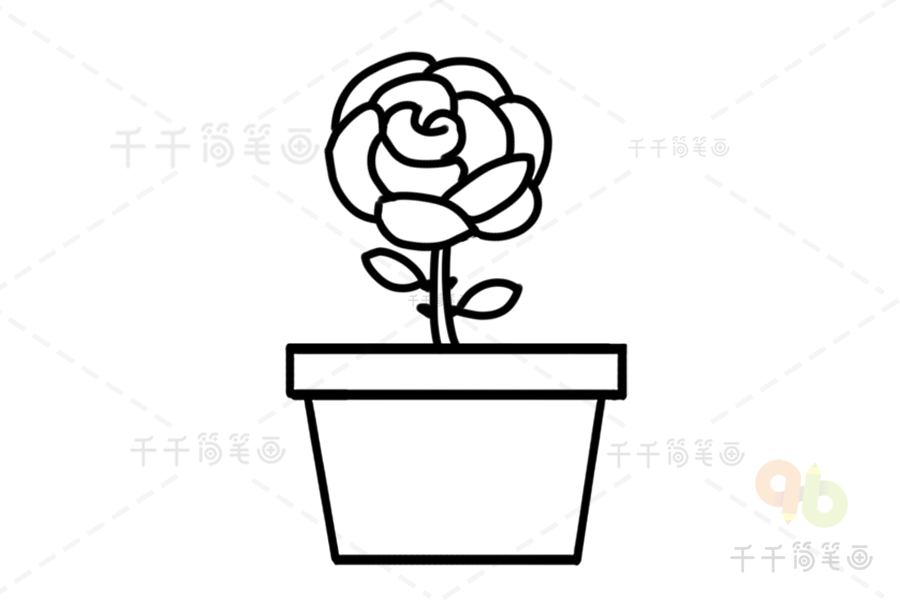 花朵简笔画上色简笔画涂色模板花朵小花怎么画简笔画涂色儿童涂色画