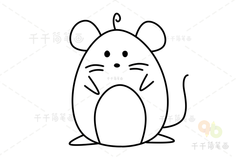 简笔画动物老鼠图片