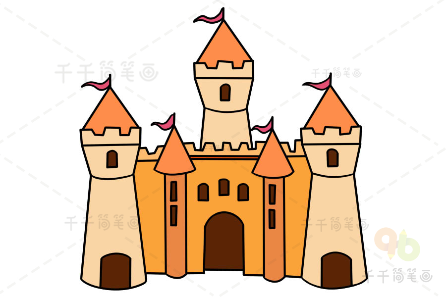 大城堡怎么画一座图片