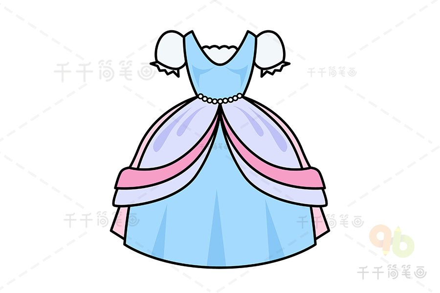画小公主动漫裙子图片