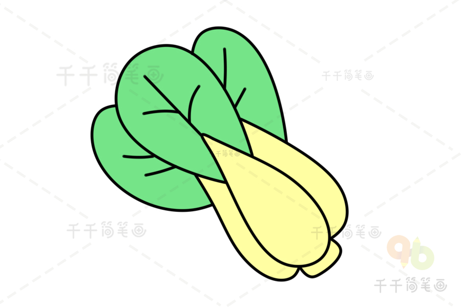 菠菜可爱简笔画图片