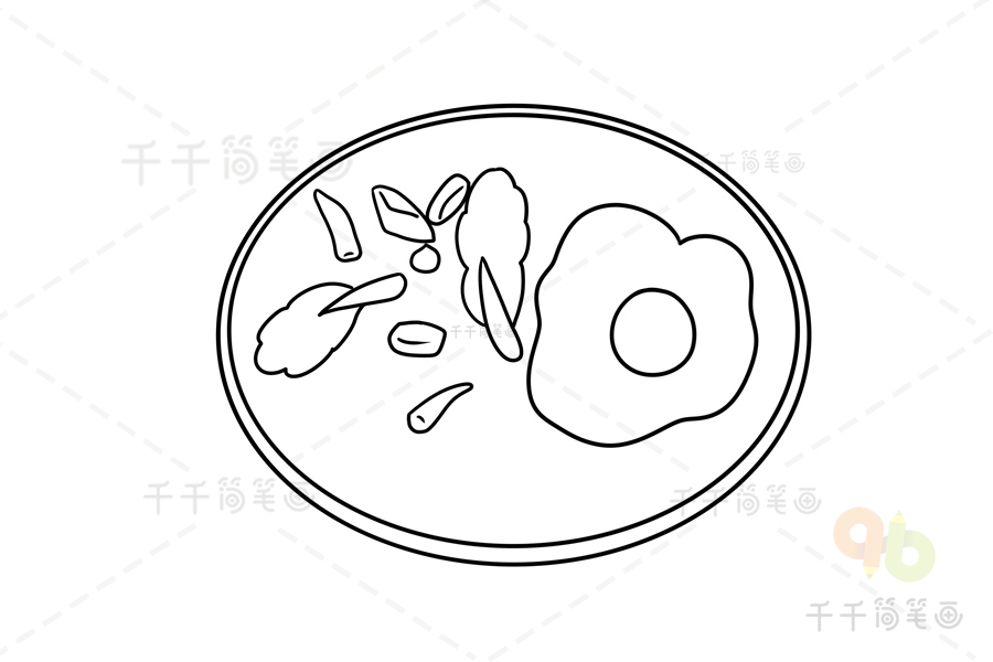 广州美食红米肠简笔画图片