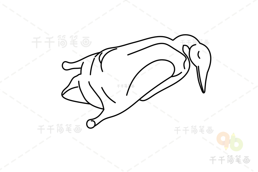 扬州盐水鹅简笔画图片