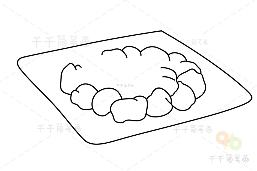 惠州美食简笔画图片