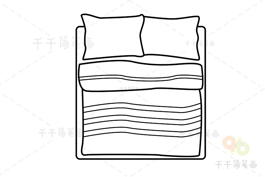 床的简单画法漂亮图片
