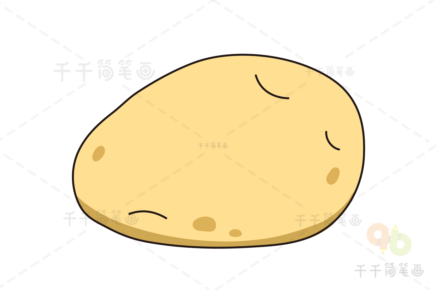 马铃薯卡通简笔画图片