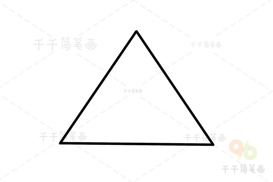 三角形积木简笔画图片