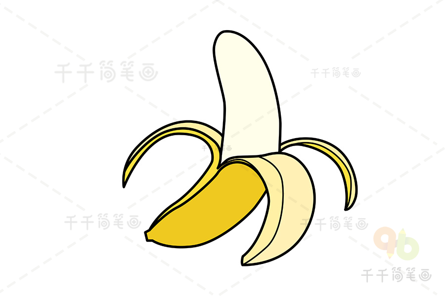 怎样画香蕉简笔画