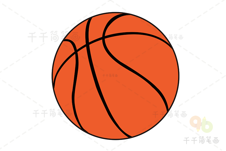篮球插图简笔画图片