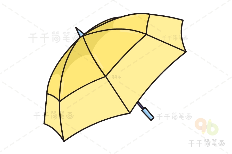 雨衣雨伞简笔画图片