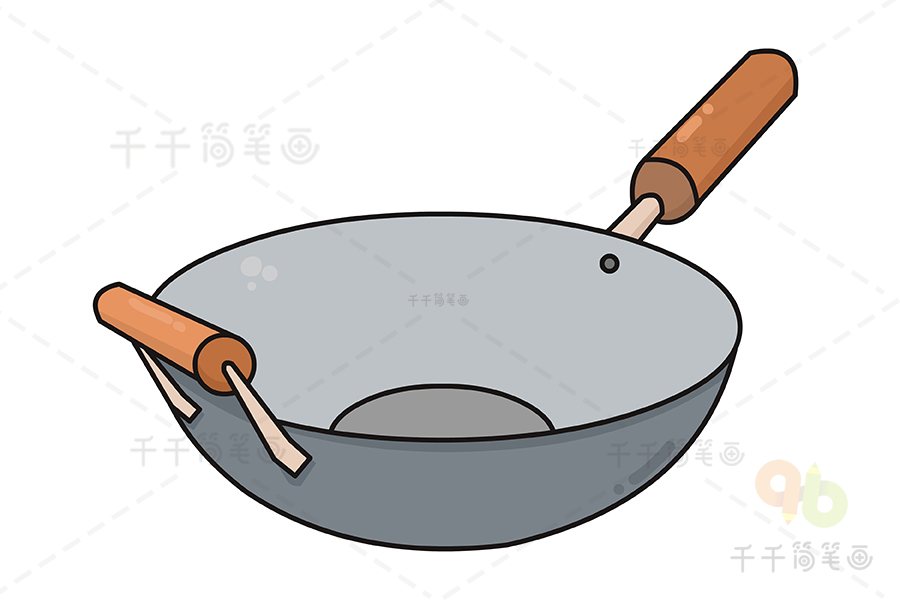 厨师锅简笔画图片
