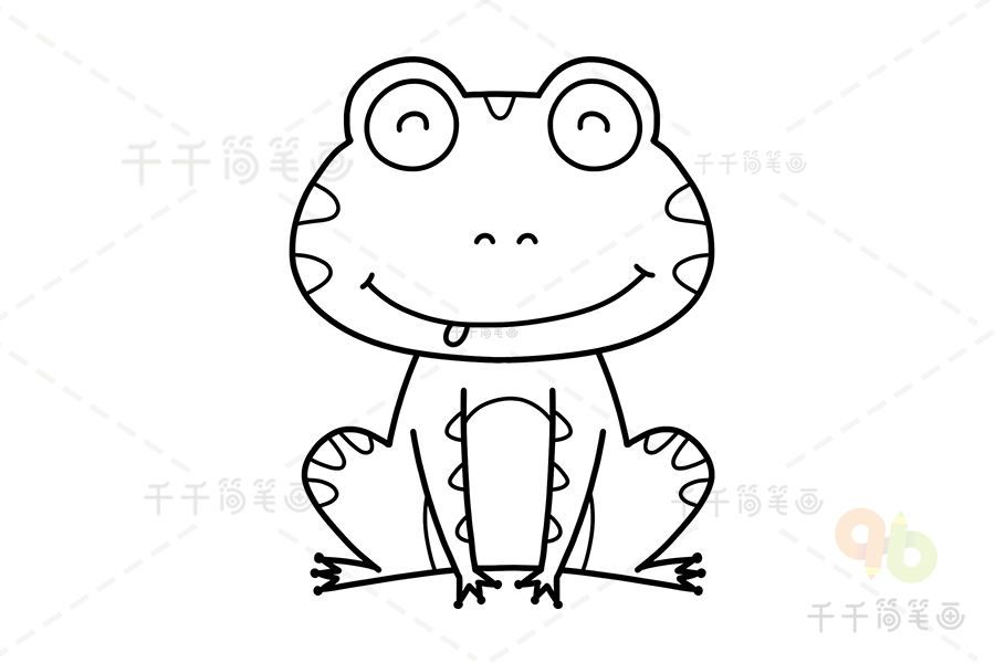 青蛙的脚简笔画图片