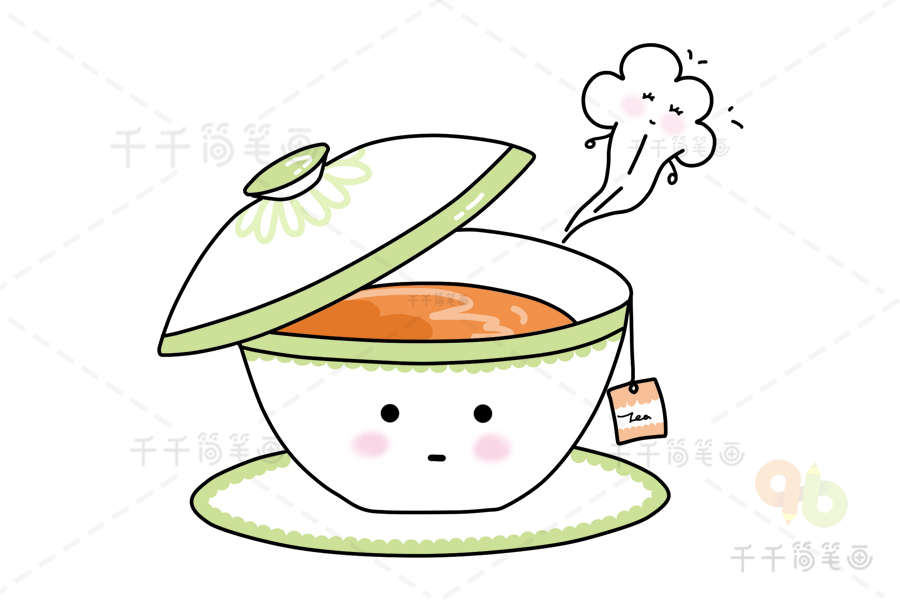 关于茶的图画(简单)图片