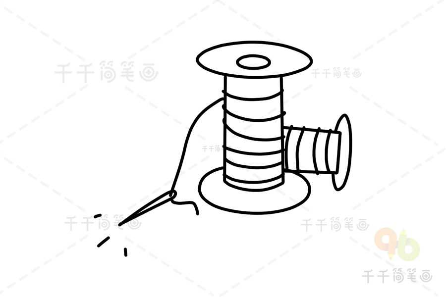 如何畫線軸簡筆畫