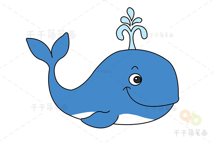 q版鲸鱼简笔画图片