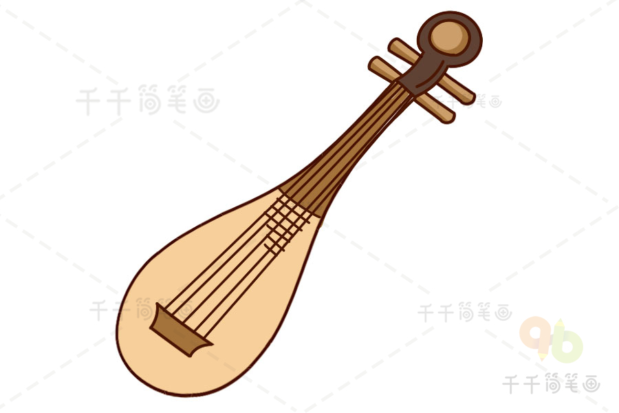 中国古代乐器简笔画图片