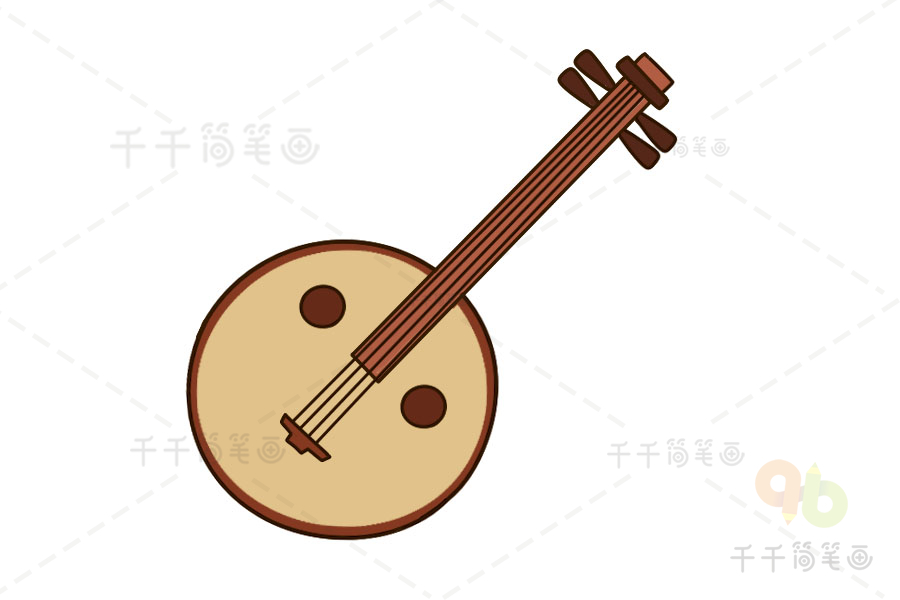 中国民间乐器简笔画图片