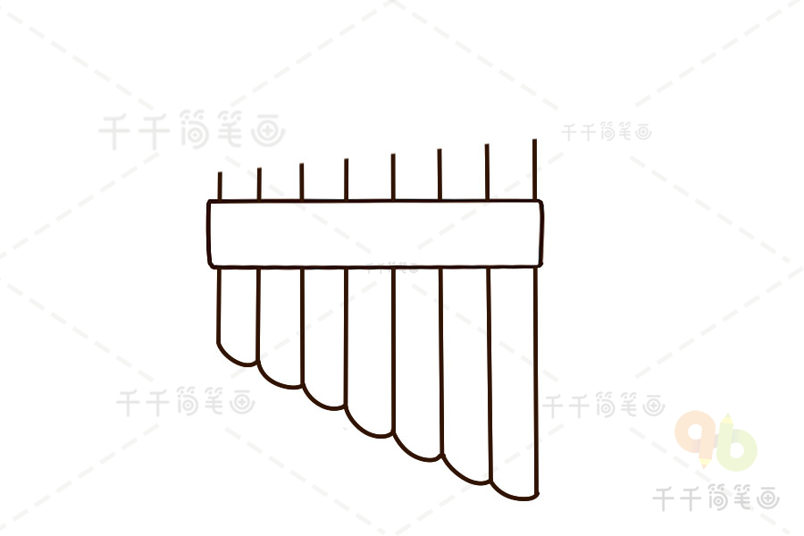 排箫手绘图片图片