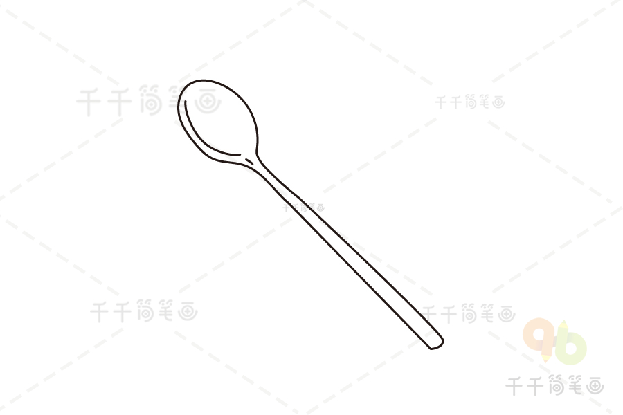 勺子简笔画筷子图片
