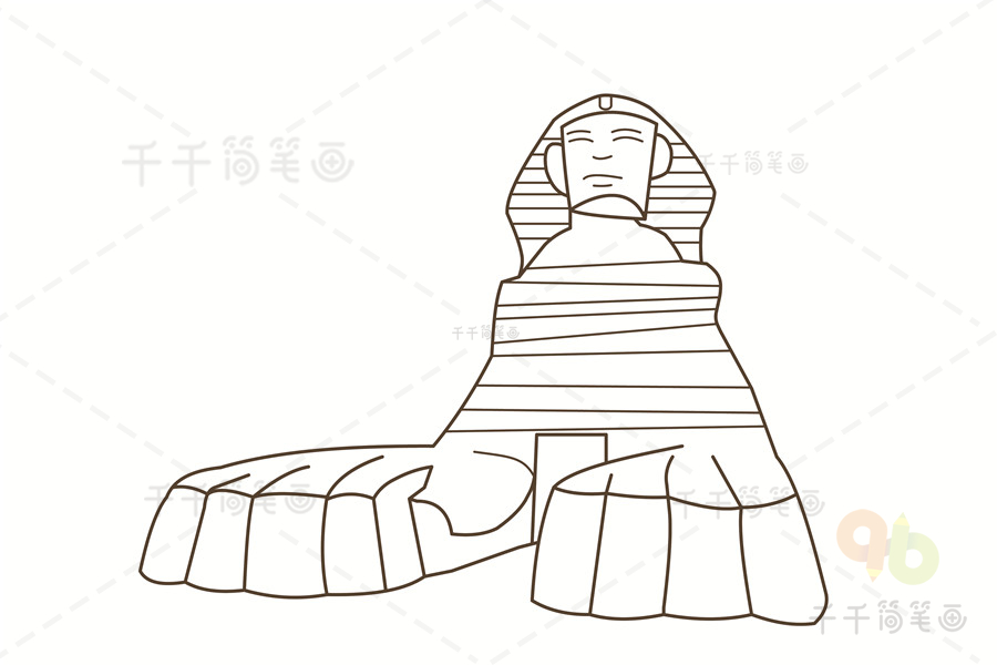 埃及博物馆简笔画图片