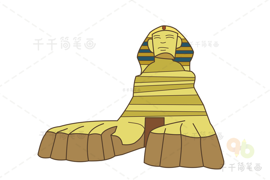 埃及人简笔画 狮身图片