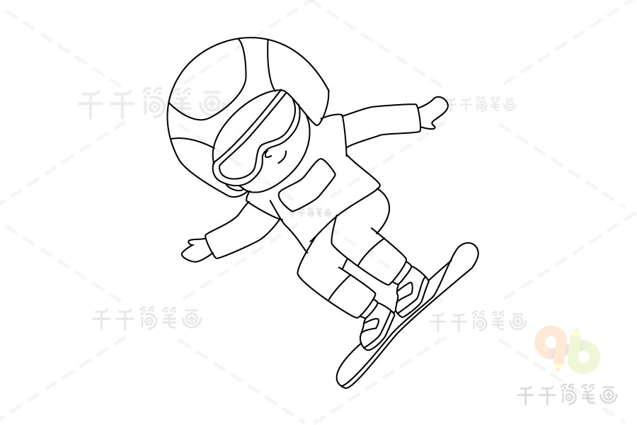 自由式滑雪简图图片