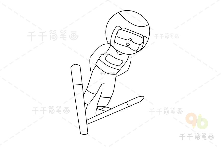 首钢滑雪大跳台漫画图片
