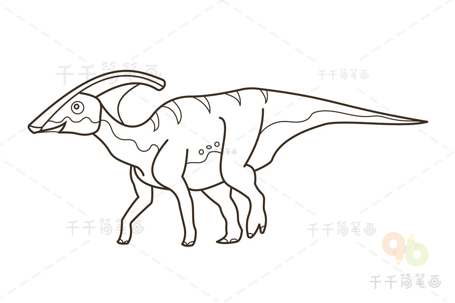 古生物恐龙简笔画图片