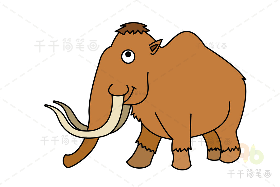 远古时代的动物简笔画图片