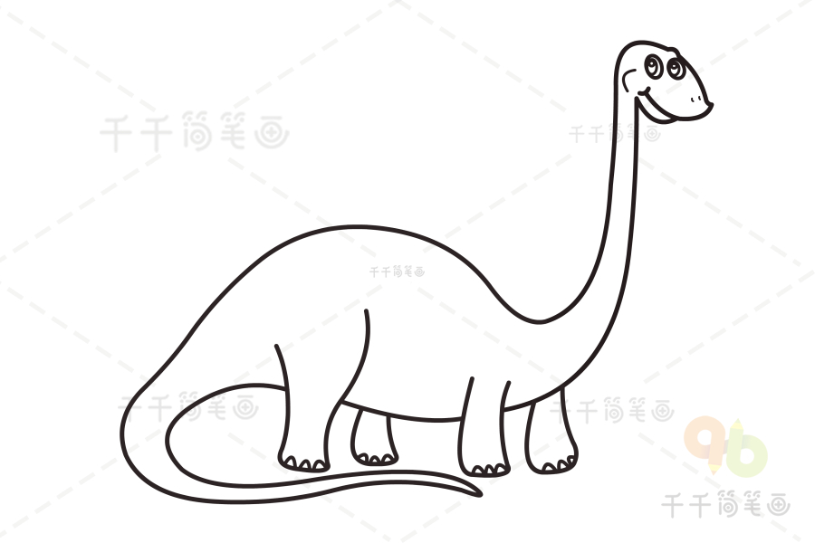 恐龙简笔画简单画法