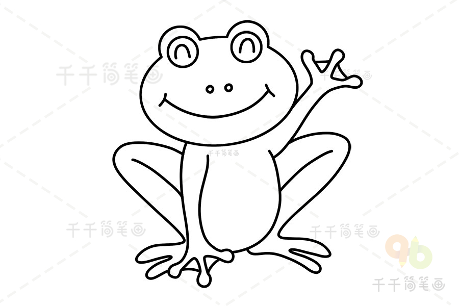 儿童画青蛙简笔画图片