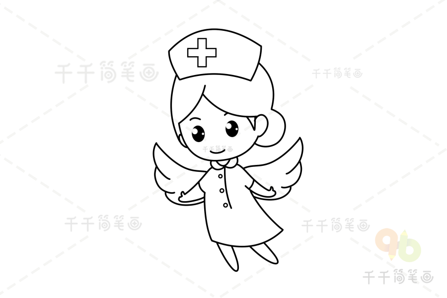 512护士节简笔画图片